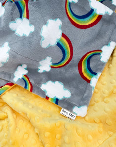 Blankets - Sweet Rainbows - Soft Baby Minky Blanket