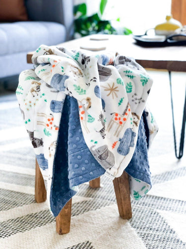 Blankets - The Mighty Jungle - Soft Baby Minky Blanket