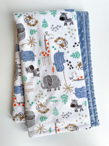 Blankets - The Mighty Jungle - Soft Baby Minky Blanket