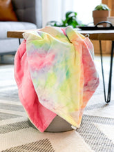 Load image into Gallery viewer, Tie Dye - Toddler Minky Blanket