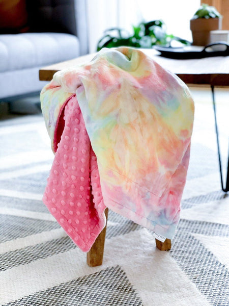 Tie blanket discount with minky fabric