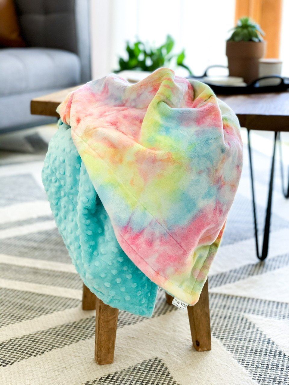 Blankets - Tie Dye - Soft Baby Minky Blanket