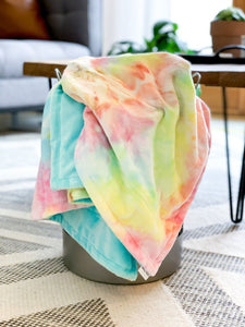 Blankets - Tie Dye - Soft Toddler Minky Blanket