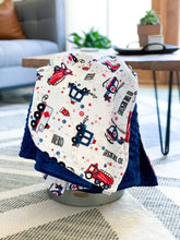 Load image into Gallery viewer, Blankets - To The Rescue! - Soft Toddler Minky Blanket