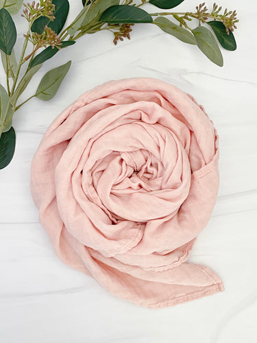 Dusty Blush Bamboo Swaddle