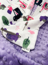 Load image into Gallery viewer, Fuchsia Hit The Road - Soft Baby Minky Blanket