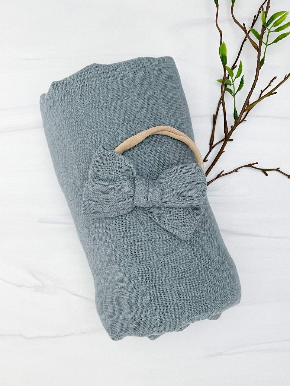 Pewter Bamboo Swaddle